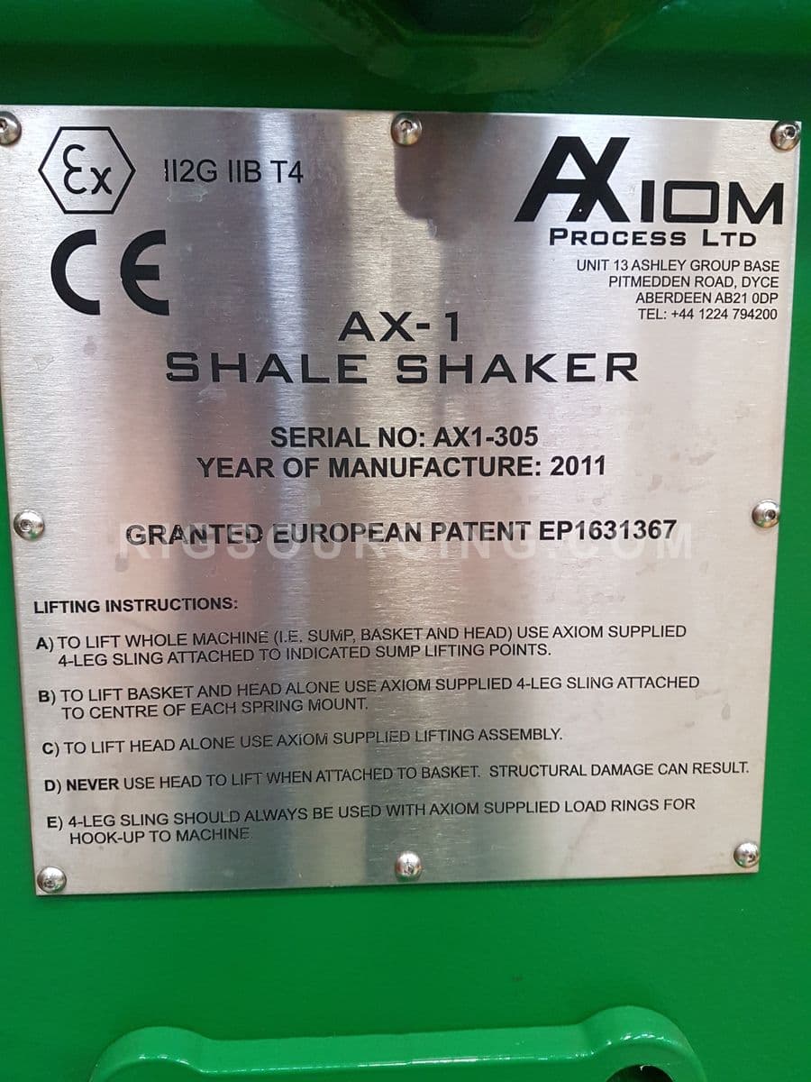 Axiom AX-1 Shale Shaker top
